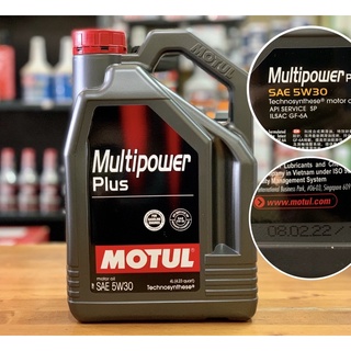 🔴 ผลิตปี2022 5w30 MOTUL MULTIPOWER PLUS (4 ลิตร) สำหรับเครื่องยนต์เบนซิน Synthetic Grade ระยะเปลี่ยนถ่าย 10,000 km