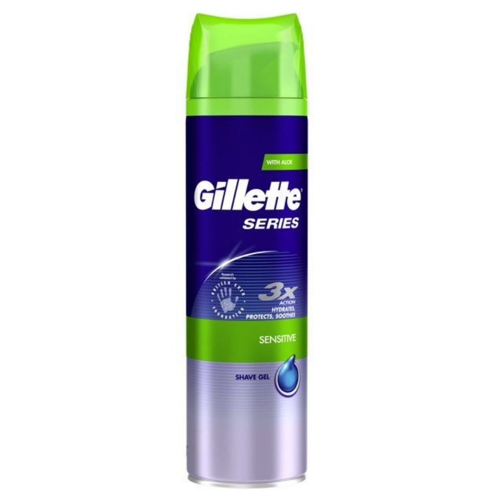 gillette-ยิลเลตต์-ซีรี่ส์-เจลโกนหนวด-เซนสิทิฟ-series-shave-gel-sensitive-195-กรัม-สำหรับผิวบอบบางแพ้ง่าย