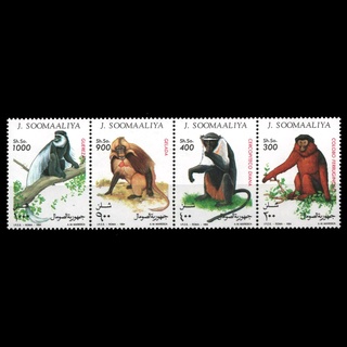 สินค้า แสตมป์โซมาเลีย ปี 1994 ชุด WILD ANIMALS - PRIMATES ลิงชนิดต่างๆในโซมาเลีย - SOMALIA