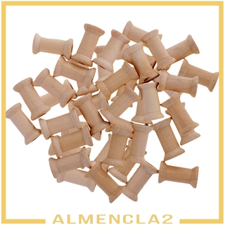 ( Almencla2 ) แกนไม้สําหรับจักรเย็บผ้าขนาด 27 มม . X 16 มม . 50 ชิ้น