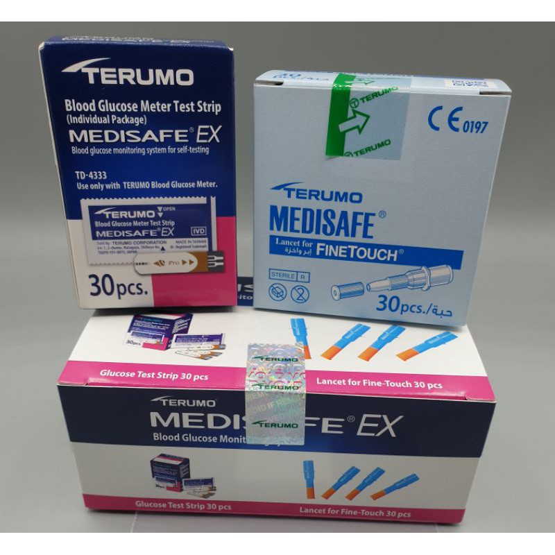 Terumo medisafe EX แผ่นตรวจน้ำตาลในเลิอด 30 ชุด Shopee Thailand