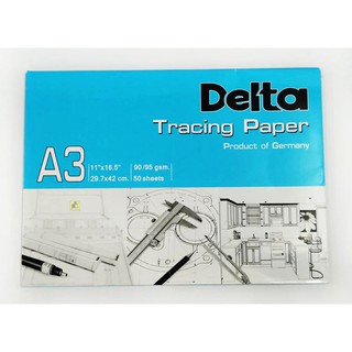 กระดาษไข เขียนแบบ Delta A2 / A3/ A4 Tracing Paper กระดาษเขียนแบบ