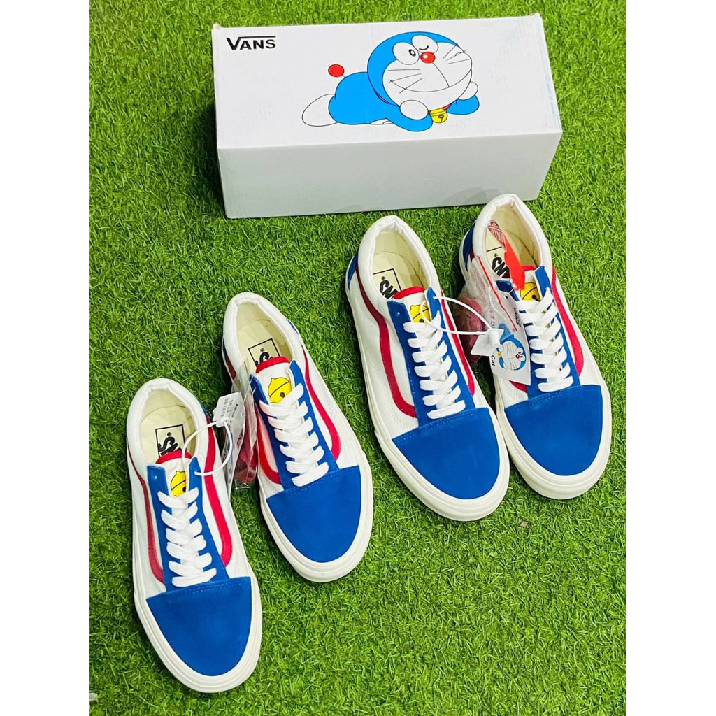 ภาพหน้าปกสินค้ารองเท้า Doraemon x V_ans SK8 Reissue Unisex Sneaker แวนส์ แบบผูกเชือก รองเท้าผ้าใบ งานhi end  size 36-44