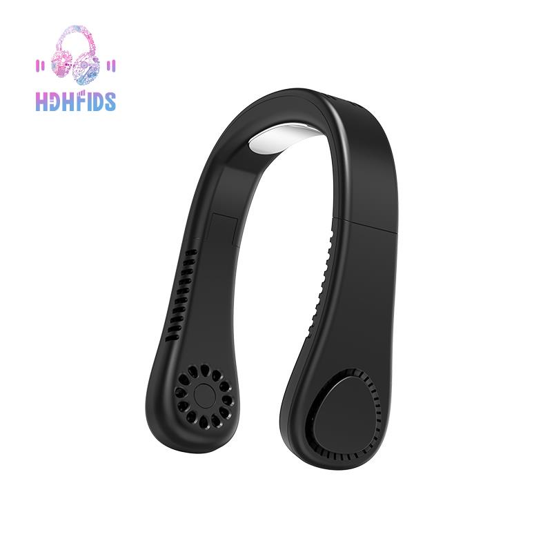 thumbnail image 2 of Necklace Fan Mini Wearable Fans Neckband Fan USB Rechargeable Quiet 3 Speed Hand Free Fan For 2 of 13