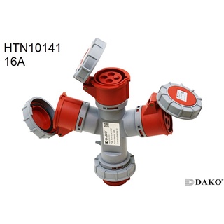HTN10141 ปลั๊กตัวเมีย 3 ทาง 3P+E 16A 380V IP67 6h