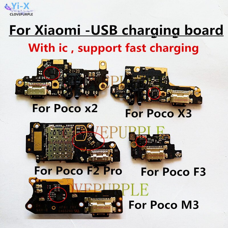 ภาพหน้าปกสินค้าบอร์ดเชื่อมต่อพอร์ตชาร์จ USB แบบเปลี่ยน สําหรับ Xiaomi Poco X2 X3 M3 F3 F2 Pro 1 ชิ้น จากร้าน lucky88.th บน Shopee