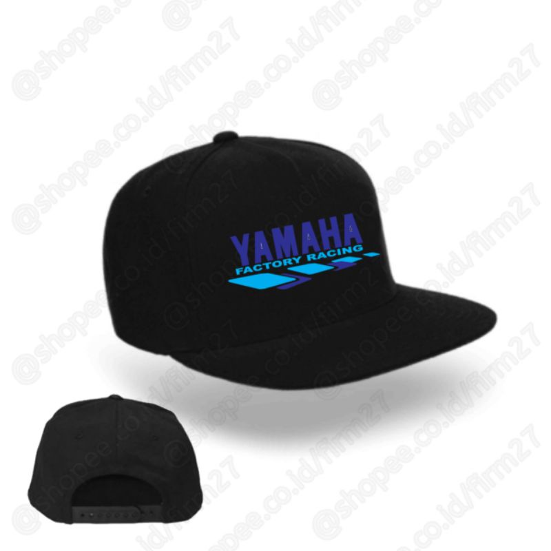 Casquette Yamaha Factory Racing Snapback - Bleu/Blanc - NEUVE