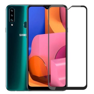 ฟิล์มกระจก Samsung A20s 2019 (6.5")  เต็มจอขอบดำ