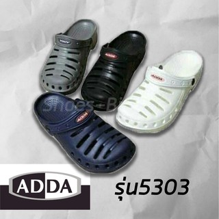 Adda รุ่น5303 รองเท้าหัวโต รัดส้น ดำ/ขาว ไซส์ 4-10