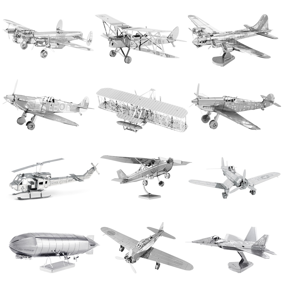 ภาพหน้าปกสินค้า3D METAL MODEL KIT โมเดล3D collection Airplane