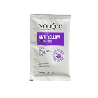 💥พร้อมส่ง Yougee anti yellow Shampoo ยูจี แอนตี้ เยลโล่ แชมพู ลดไรเหลือง 30 ml. ฆ่าไรเหลือง แชมพูม่วง แชมพูสีม่วง