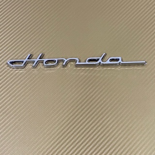 AD. โลโก้* HONDA ตัวหนังสือตัวเขียน ขนาด*2.5x21.7cm สีเงินชุบโครเมี่ยม