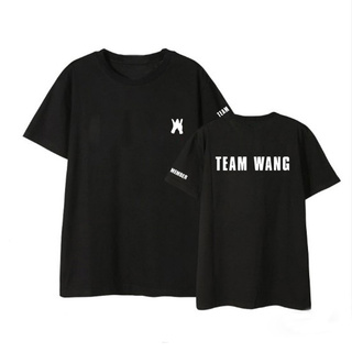 [S-5XL]เสื้อยืดพิมพ์ลาย Kpop Got7 Jackson Team Wang Album ทรงหลวม Dx1147