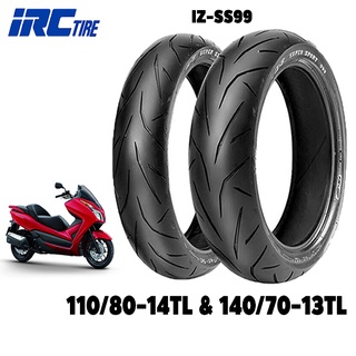 ยางนอกมอเตอร์ไซค์Forza300ปีเก่า 110/80-14TL&amp;140/70-13TL (หน้าหลัง) IRC IZ-Ss99