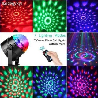 LED full color rotating lamp ไฟดิสโก้ เทค ไฟปาร์ตี้ ไฟเธค ไฟดิสโก้ หัวคู่ ไฟกระพริบตามเสียงจังหวะ