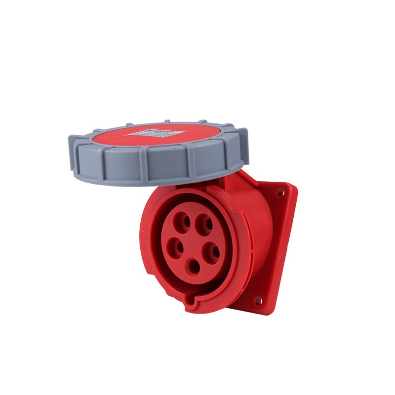 ปกปิดเอียงซ็อกเก็ต 3-Core 4-Core 5-Hole Connector Plug Connector ใหม่ ...