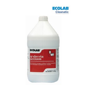 Ecolab(เอ็กโคแลบ) ซานิการ์ด: ผลิตภัณฑ์ทำความสะอาดห้องน้ำชนิดกรดเข้มข้น (3.8 ลิตร)