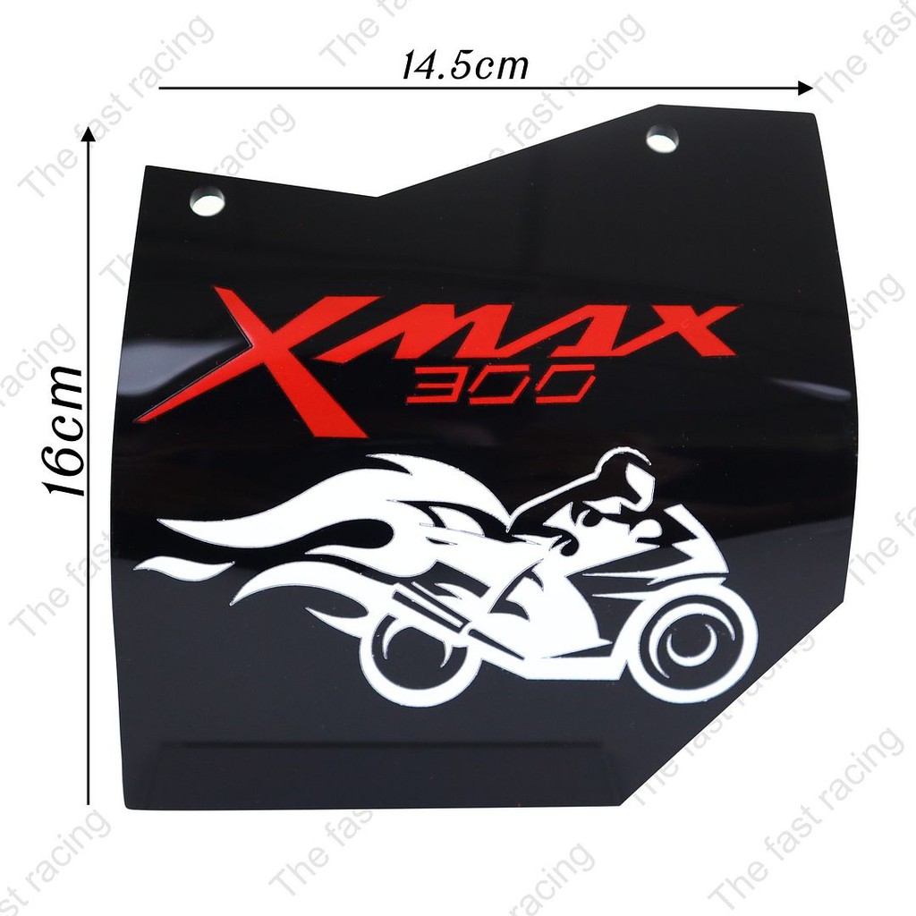 ขายดีสุด-กันดีด-xmax300-แผ่นกันดีดxmax300-กันดีดxmax300-แผ่นกันดีด-อะคิลิคดำทึบลาย-motor-fire