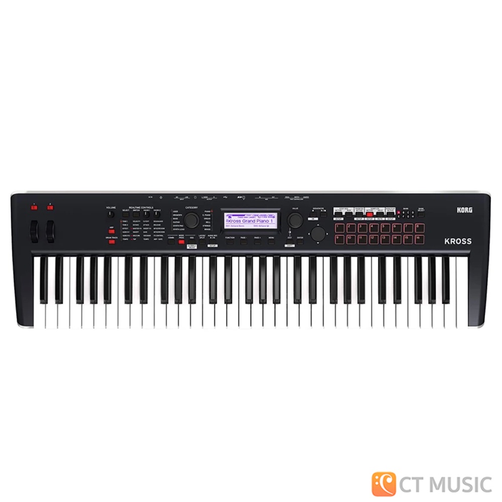 korg-kross-2-61-คีย์บอร์ด-อัพเดทแซมป์เครื่อดนตรีไทยแล้ว-kross2-รับประกันศูนย์