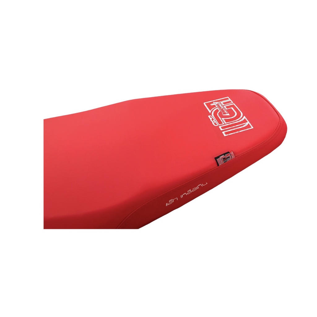 เบาะมอเตอร์ไซค์-wave-125-r-s-สีแดงสด-โลโก้เเอ๊ก