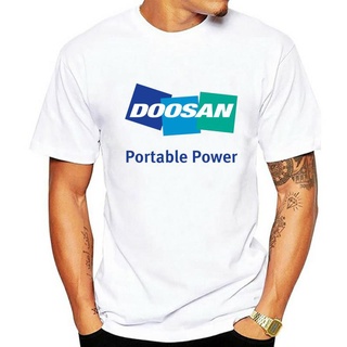 เสื้อยืดวินเทจใหม่ เสื้อยืด พิมพ์ลาย Doosan Construction Edmndd95Nafeck72S-5XL