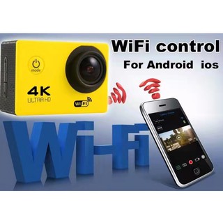 ภาพหน้าปกสินค้ากล้องวิดิโอ 4 K Wifi Action Camera กันน้ําได้ 30 ม . ที่เกี่ยวข้อง