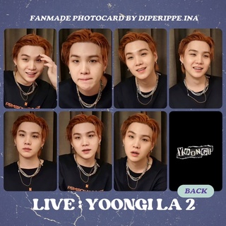 การ์ดรูปภาพ Bts YOONGI SUGA VLIVE IN LA 2