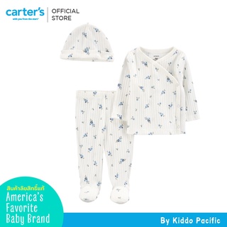 Carters Sleepsuit+Hat 3Pc Footed L8 คาร์เตอร์เสื้อผ้าเซท ชุดหมีแยกชิ้นเสื้อพร้อมกางเกงและหมวก