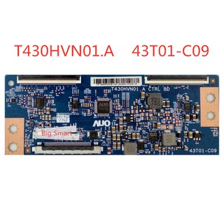 Tcon Board T430HVN01.บอร์ดลอจิกทีวี A CTRL BD 43T01-C09 43T01-CO9