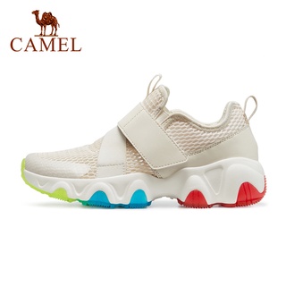สินค้า Camel รองเท้าผ้าใบลําลอง พื้นนิ่ม ผ้าตาข่าย ระบายอากาศ เหมาะกับการวิ่ง สําหรับสตรี