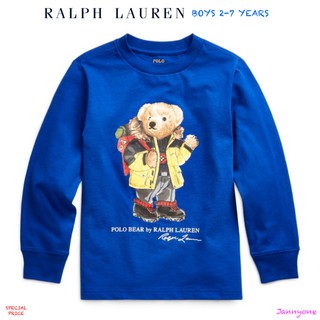 RALPH LAUREN PARKA BEAR COTTON JERSEY TEE ( BOYS 2-7 YEARS )