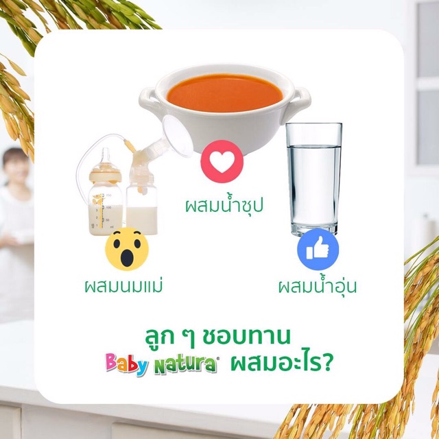 baby-natura-อาหารเสริมออร์แกนิก-ข้าวกล้องบดผสมสารอาหารจากธรรมชาติ-สำหรับเด็ก-6-เดือนถึง-3-ปี