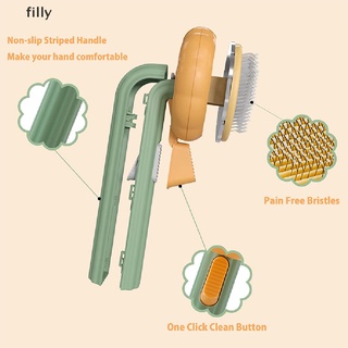 [FILLY] Pet combs for cats and dogs Pumpkin Self Cleaning Slicker Comb Tangled Hair DFG