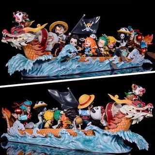 โมเดลฟิกเกอร์ รูปปั้นอนิเมะ Dragon Boat One Piece GK ของเล่นสําหรับเด็ก