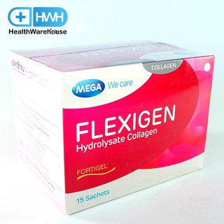 สินค้า Mega We Care Flexigen 15 ซอง ผลิตภัณฑ์เมก้า วีแคร์ เฟลกซิเจน 15 ซอง