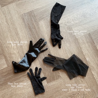 ภาพหน้าปกสินค้าPETCHPLOY New in Gloves ถุงมือผ้าซีทรู ผ้าซาติน ลูกไม้ยาว ลูกไม้สั้น ที่เกี่ยวข้อง