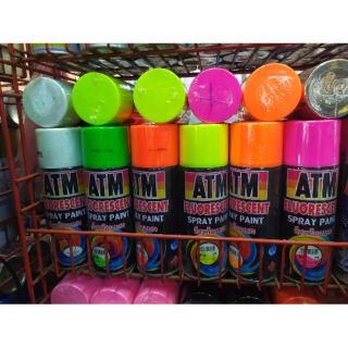 สีสเปรย์ ATM สีสะท้อนแสง ทำปฏิกริยากับไฟนีออน Blacklight สีคุณภาพสูง ราคาถูก เนื้อสีมากกว่า