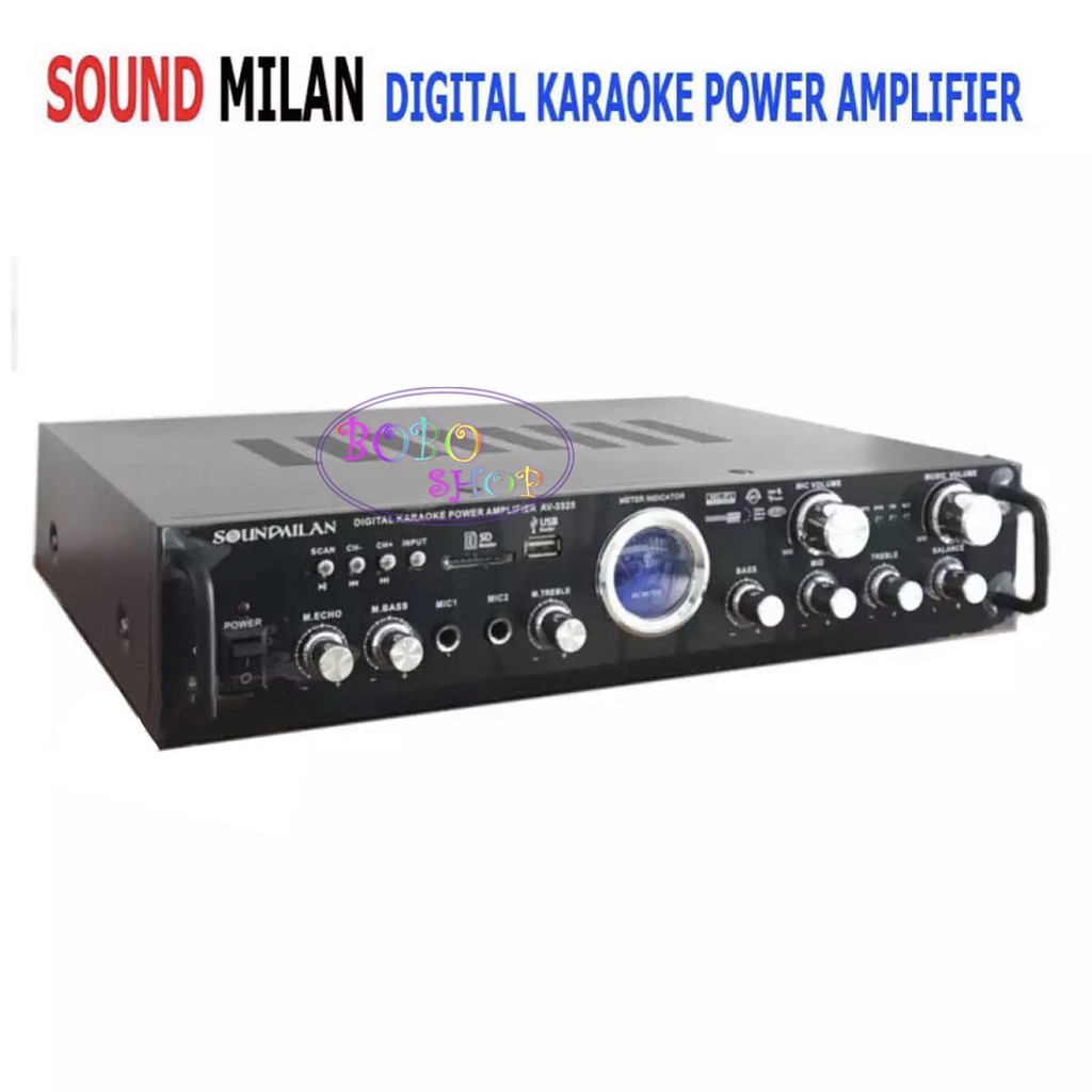 เครื่องขยายเสียงsound-milan-digital-karaoke-power-amplifier-มี-bluetooth-usb-sd-card-fm-รุ่น-av-3325