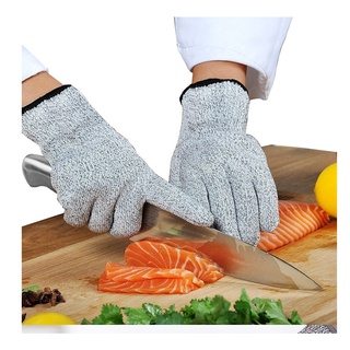 Grade 5 Anti Cut Gloves Cut Resistant Fishing Breathable Outdoor Butcher Working Gloves Self Defense Supplies Garden Labor Protection Gloves