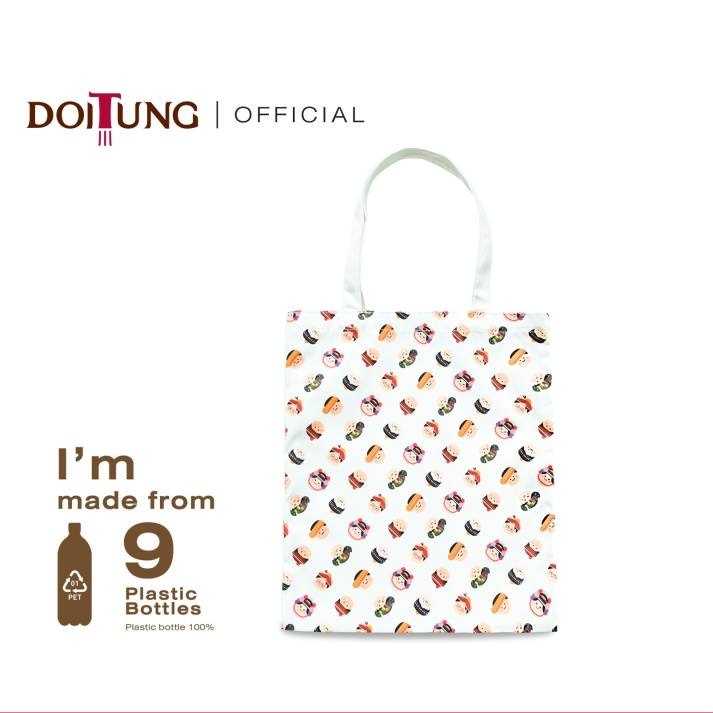 doitung-tote-bag-กระเป๋าผ้า-เส้นใยพลาสติก-หน้าชาวเขา-ดอยตุง