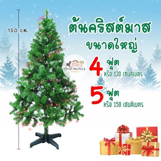 ภาพขนาดย่อของสินค้าพร้อมส่ง ต้นคริสต์มาส ต้นไม้ ขนาด 5 ฟุต พุ่มใหญ่ 250 ก้าน หนา ทนทาน สวยงาม คริสต์มาส ต้นไม้ ปีใหม่ Christmas Tree