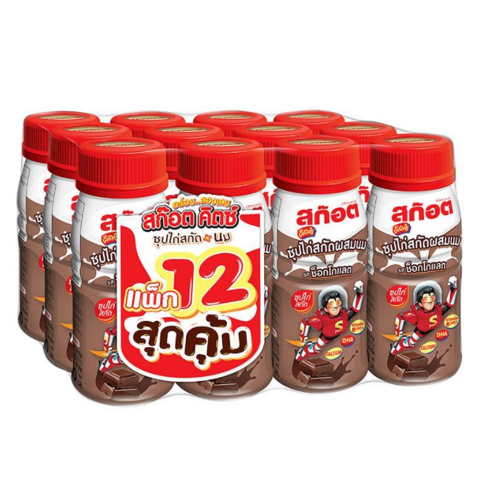 ภาพหน้าปกสินค้าสก๊อต คิตซ์ ซุปไก่สกัดผสมนม รสช็อกโกแลต รสวานิลา 160 มล. (แพ็ก 12 ขวด) จากร้าน gugufong บน Shopee