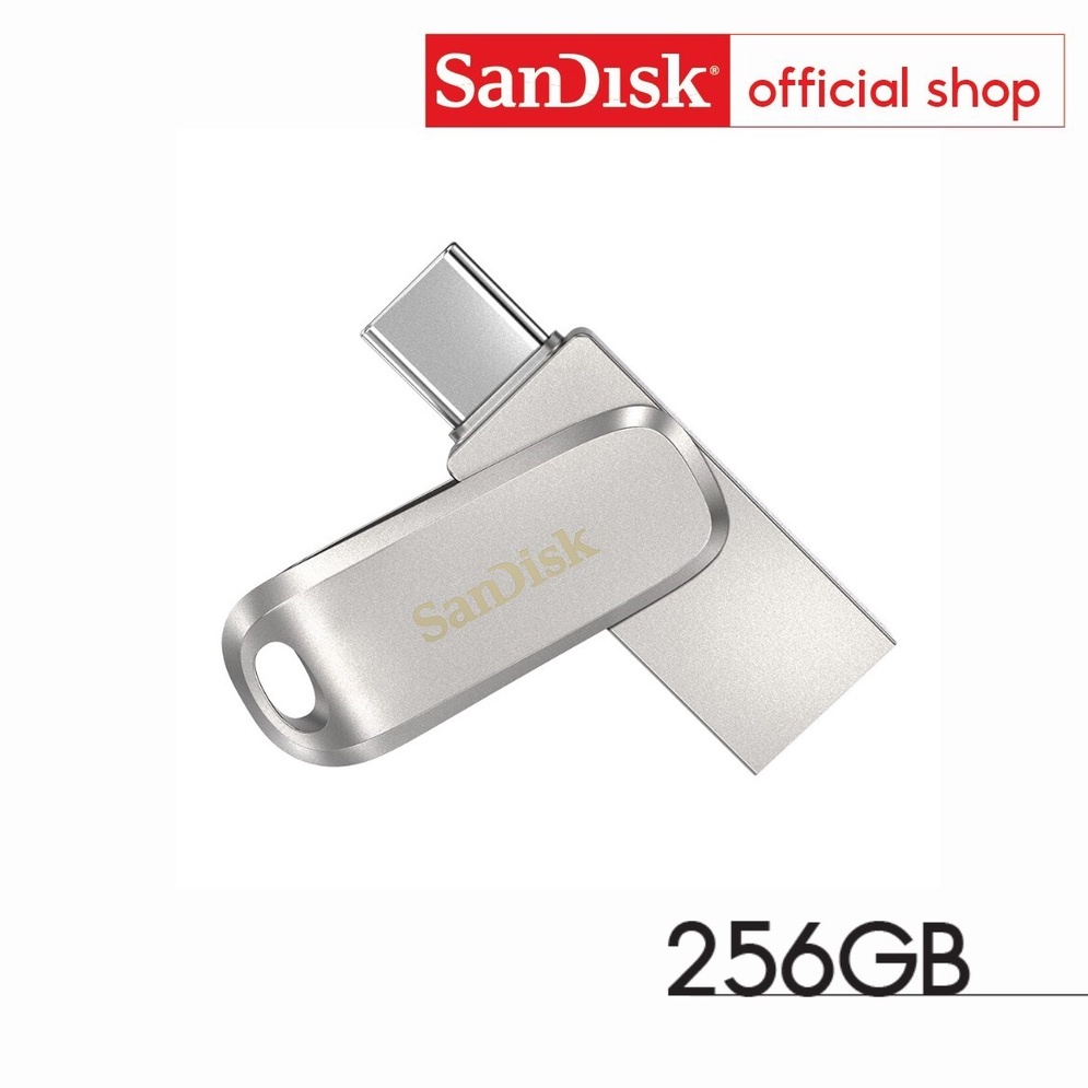 ราคาและรีวิวSanDisk Ultra Dual Drive Luxe USB Type-C, 256GB (SDDDC4-256G-G46)