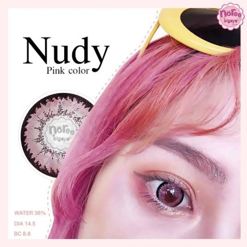 คอนแทคเลนส์-บิ๊กอาย-รุ่น-nudy-สีชมพู-ม่วง-pink-violet-มีค่าสายตาสั้น-0-00-4-00