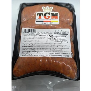 TGM Scharfe Bauernbratwurst 400 Gramm 4 Stūck / Spicy Herbs Sausage 400 Gram 4 Pcs / Pack