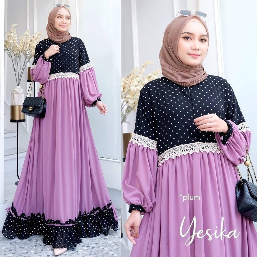 yesika-maxy-bl-material-monalysis-mix-ceruty-babydoll-full-puring-เกมมิส-ลูกไม้-บัสซุย-เป็นมิตรกับสิ่งแวดล้อม-ไม่รวมเกมล่าสุด-gamis-ผู้หญิง-เกมร่วมสมัย-20-ผู้หญิงมุสลิม