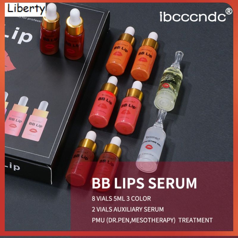 ภาพหน้าปกสินค้าHot Promotion BB Lip Microneedle Lip Gloss Set Semi-Permanent Micro Carving Lip Glaze Lipstick COD