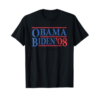 [S-5XL] เสื้อยืด พิมพ์ลาย Barack Obama Joe Biden 2008 สไตล์คลาสสิก สําหรับผู้ชาย