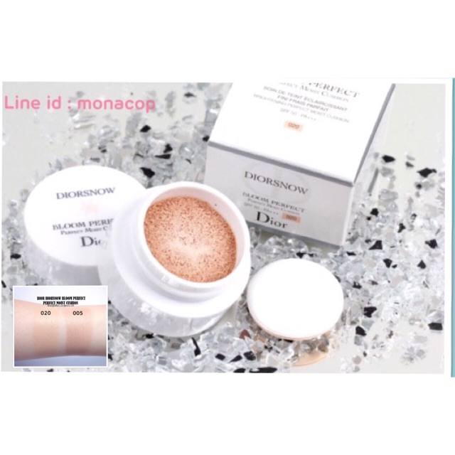 Dior Diorsnow Bloom Perfect Brightening Perfect Moist Cushion SPF50 PA 4g. Shopee Thailand