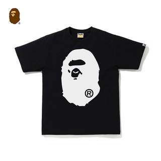 HH BAPE ผู้ชายฤดูใบไม้ผลิและฤดูร้อน Ape หัวรูปแบบการพิมพ์สีทึบ Multicolor สั้นเสื้อยืด110026G เสื้อยืดผ้าฝ้าย